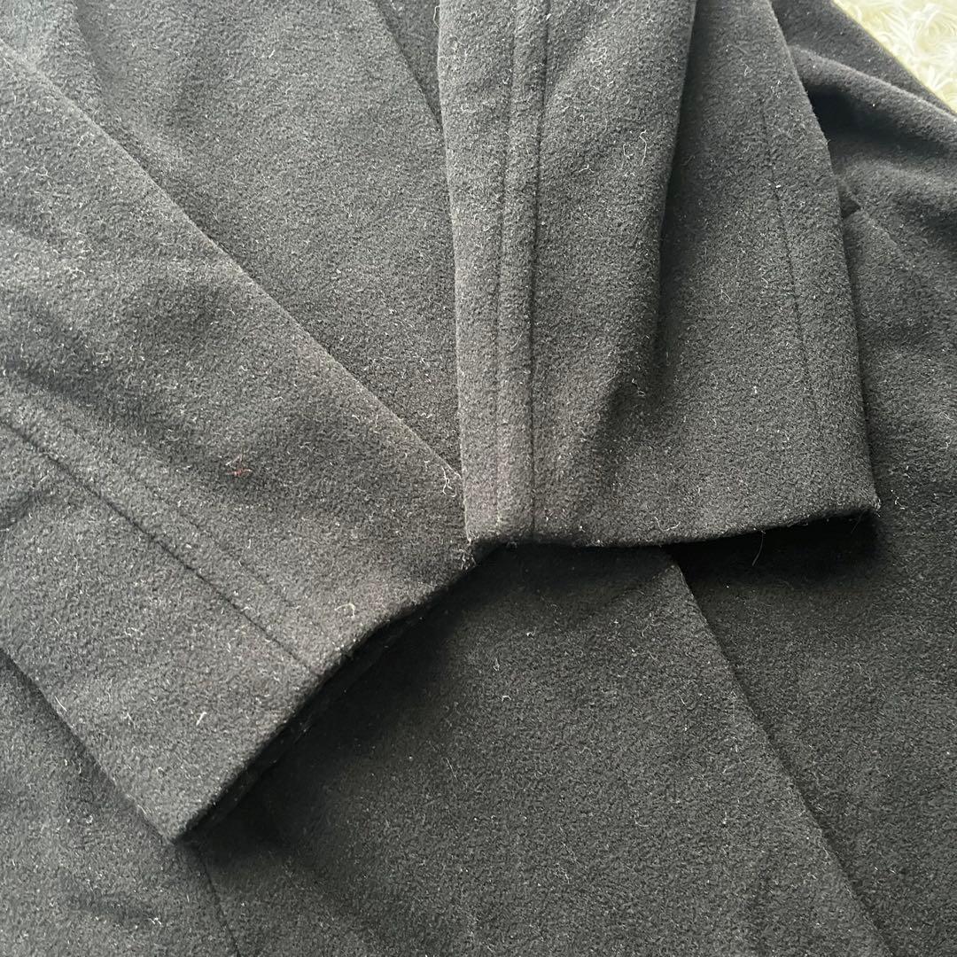 【美品】マックスマーラ スーパーロング ステンカラーコート ウール ファー付き