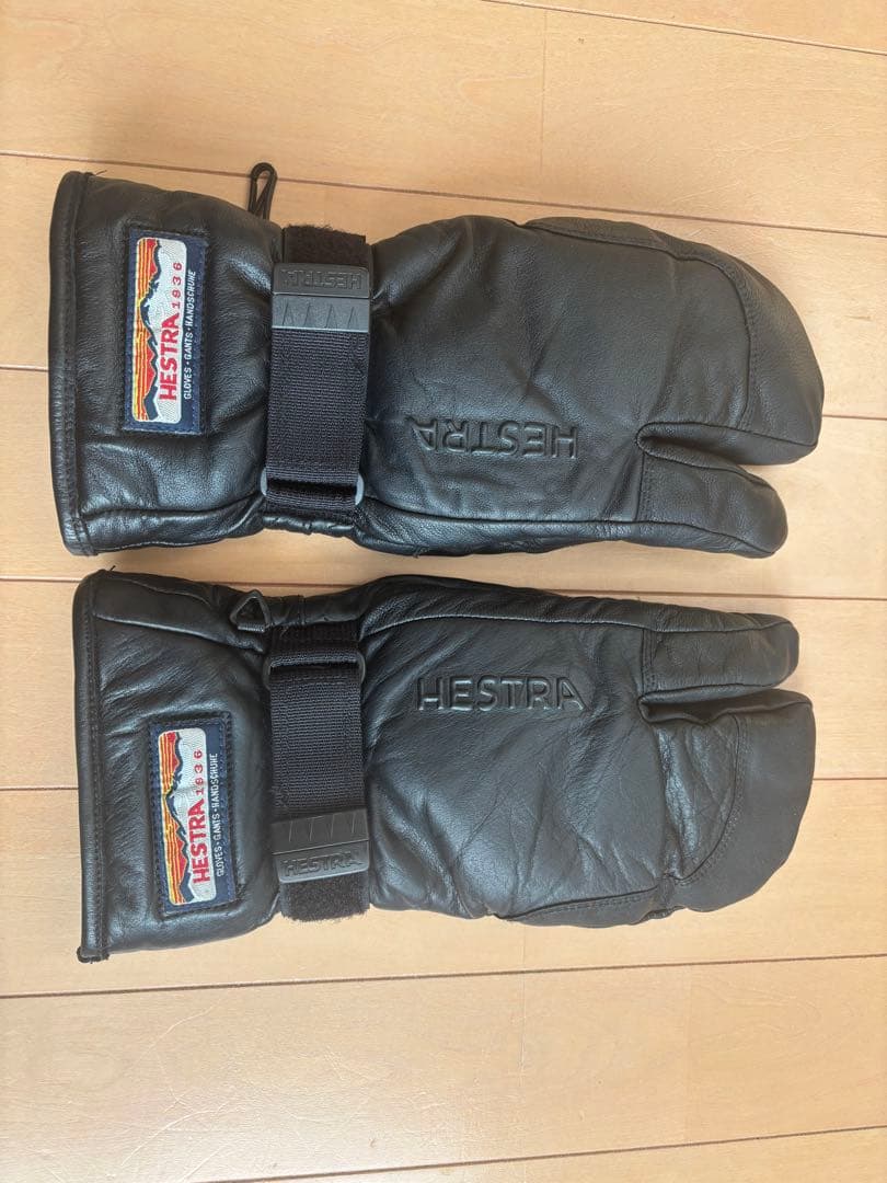 【美品】Hestra ミトングローブ サイズ8 ブラック