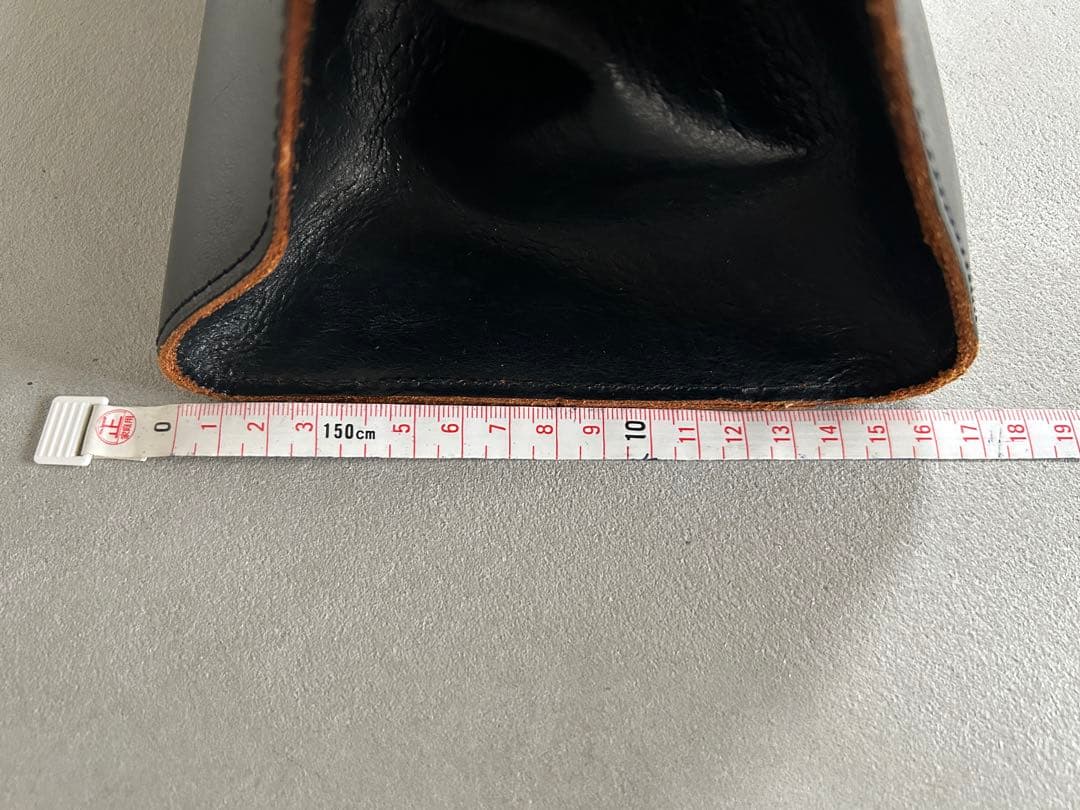 コムデギャルソン　ブラックレザー　ドクターバック　黒　本革