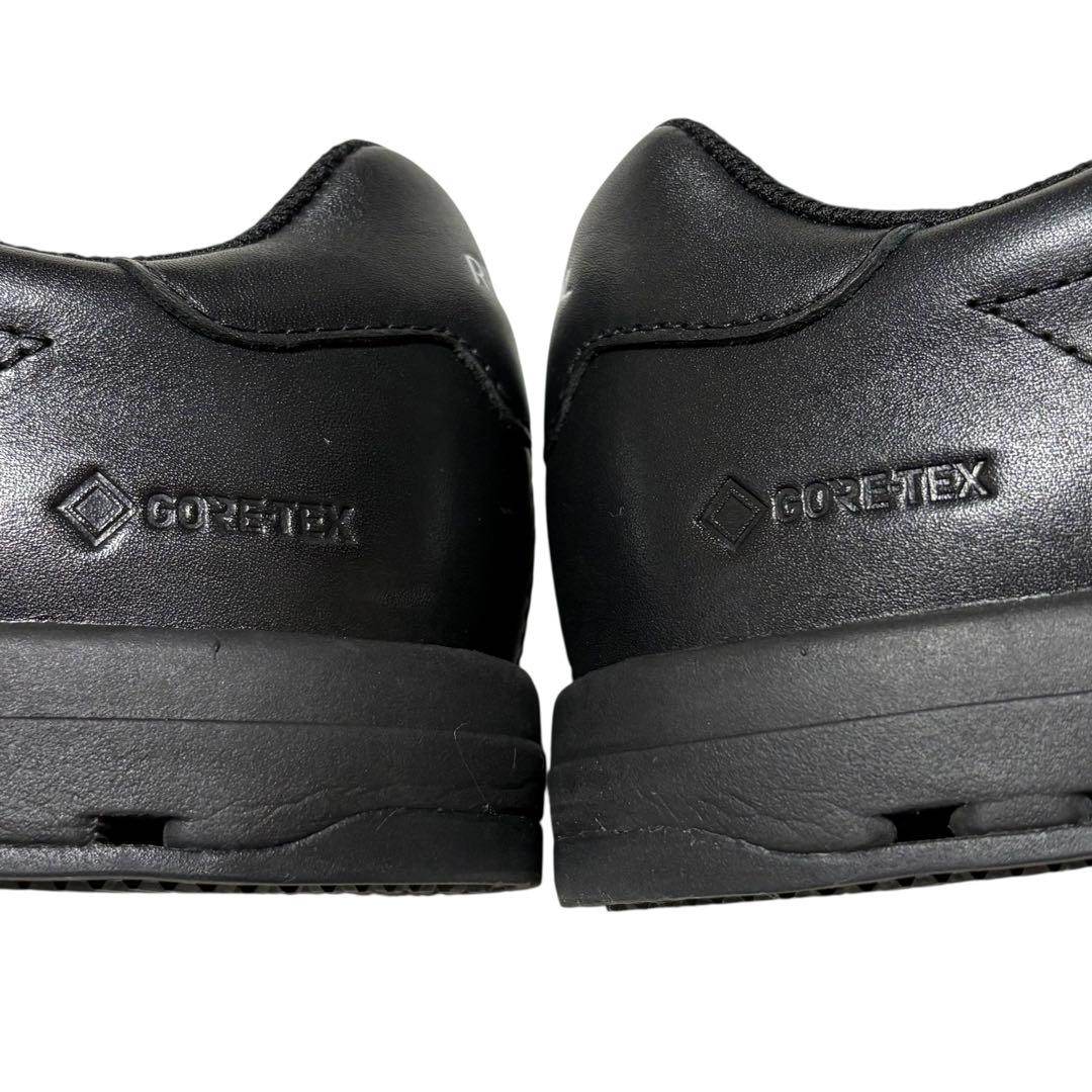 極美品☆リーガル／REGAL☆レザースニーカー ゴアテックス ブラック 男女兼用
