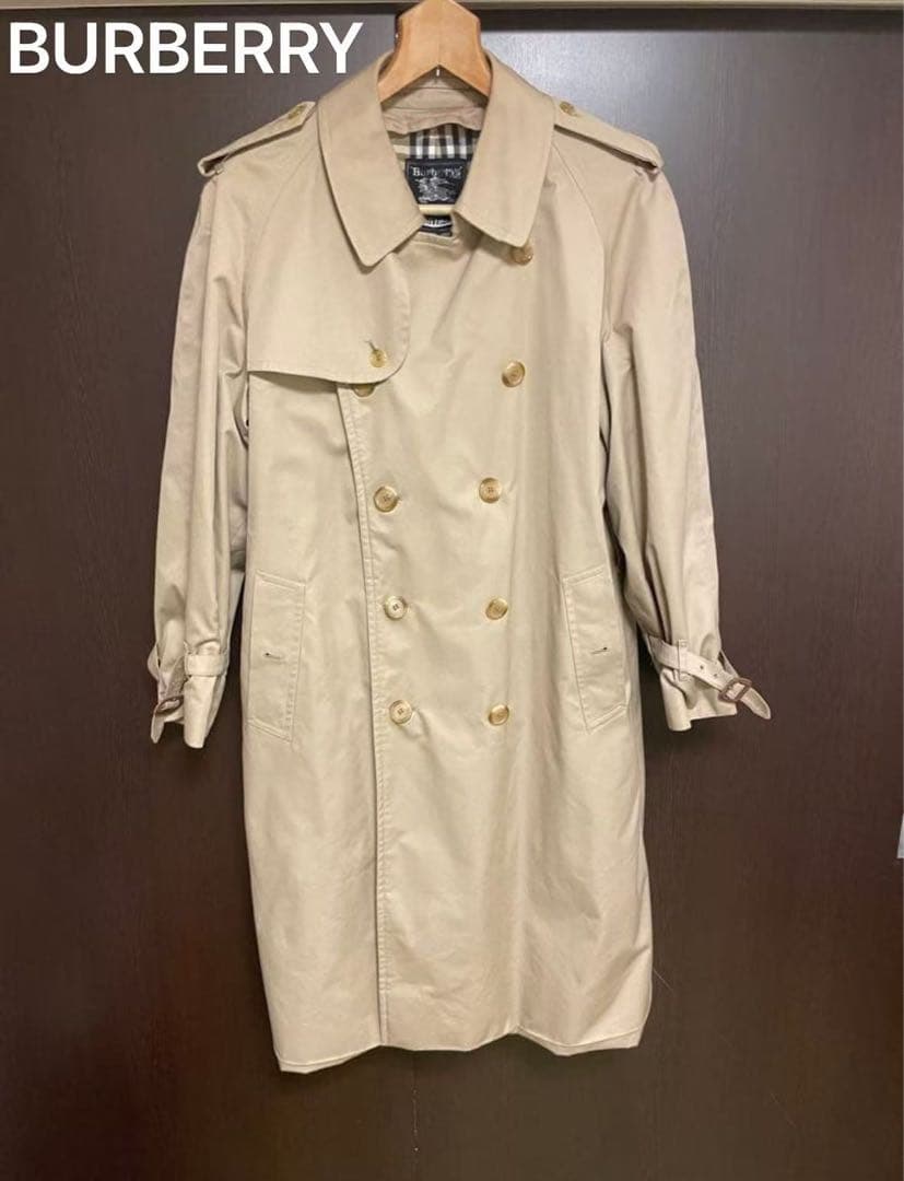 バーバリー　ベージュ ダブルブレスト トレンチコート