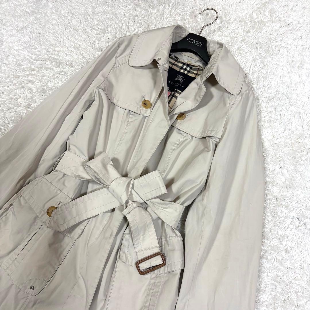 バーバリーロンドン　大きいサイズ　トレンチコート　チェック　ライナー　46