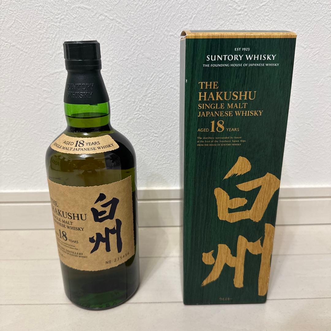 白州 18年 箱付き ウィスキー サントリーシングルモルト