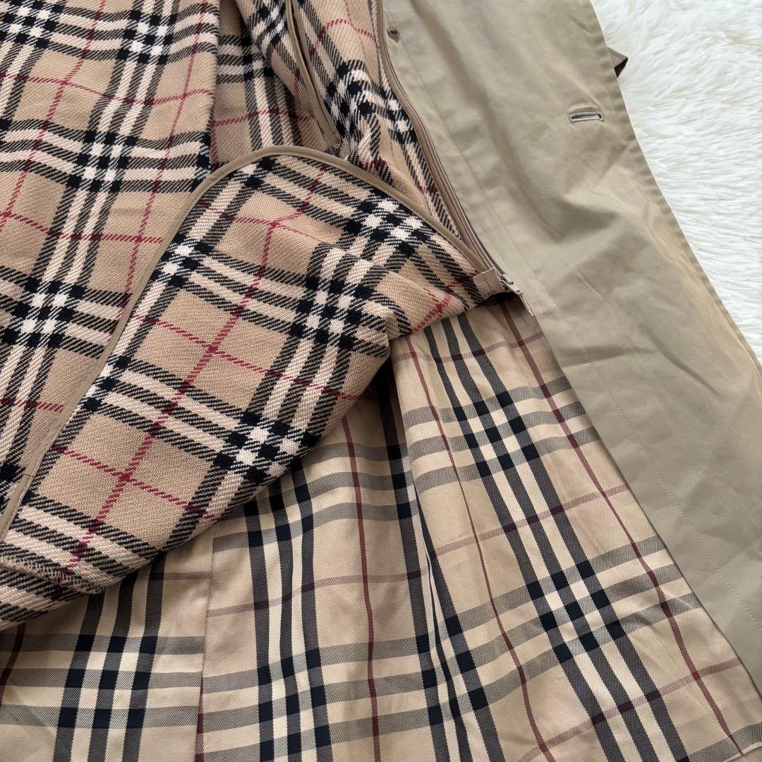 バーバリーロンドン ノバチェック トレンチコート ライナー メンズML ベージュ