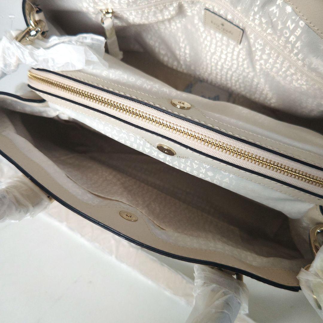 新品✨未使用【kate spade】大容量 A4 2way レザー トートバッグ
