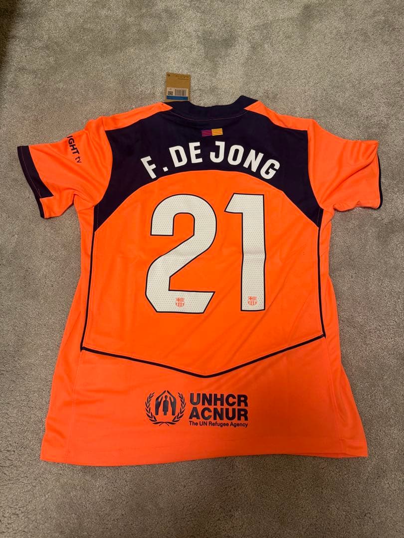 フレンキーデヨング　ユニフォーム　バルサ　バルセロナ　激レア　サード　アウェイ