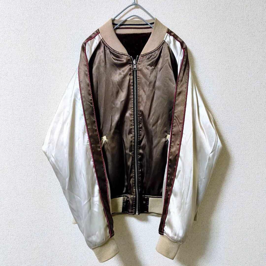 TAKEO KIKUCHI ちきりや リバーシブル スカジャン ベロア 刺繍 M