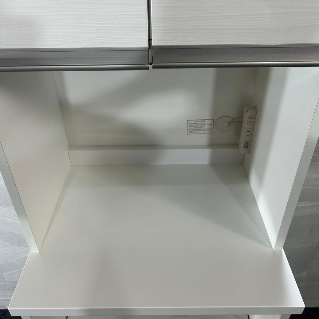 ニトリ 食器棚 リガーレ 60cm ホワイト キッチンボード 家具d4435