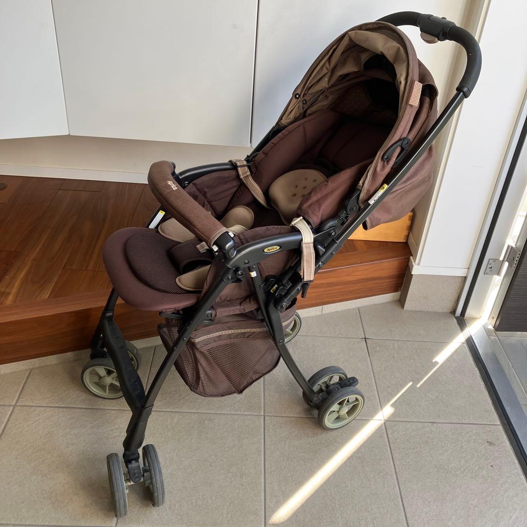 Aprica ベビーカー ブラウン