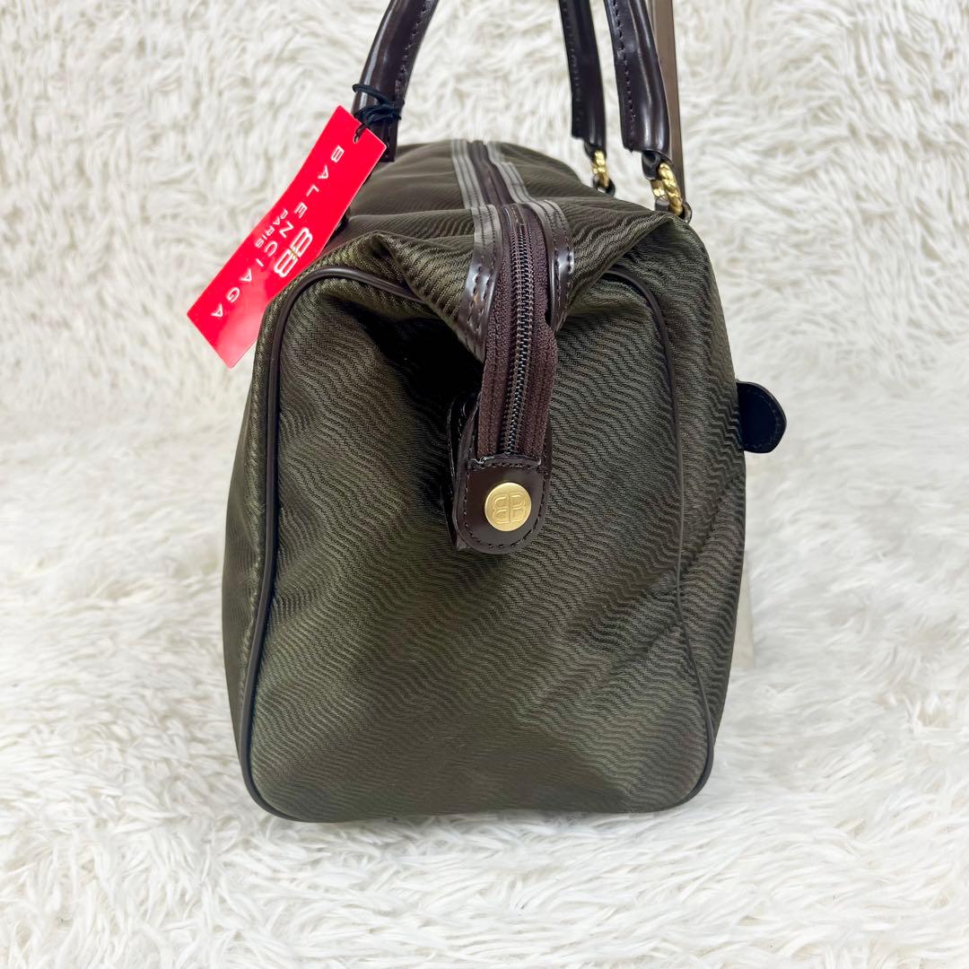 BALENCIAGA バレンシアガ　ボストンバッグ　ナイロン　グリーン