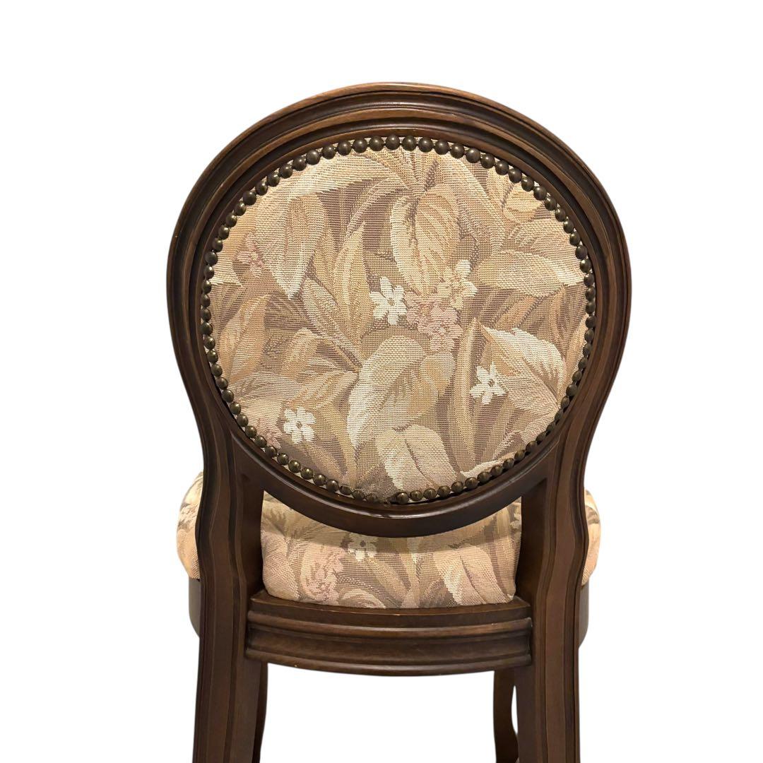 【良品】イタリア製 ダイニングチェア アンティーク調　ロココ ドレッサー 猫脚