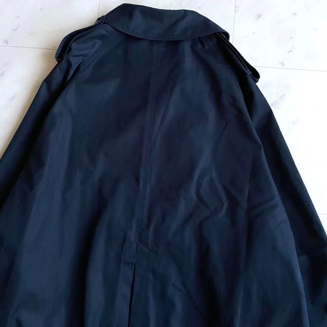 希少 美品 ティッカ トレンチコート ネイビー オーバーサイズ 大きめ ゆったり
