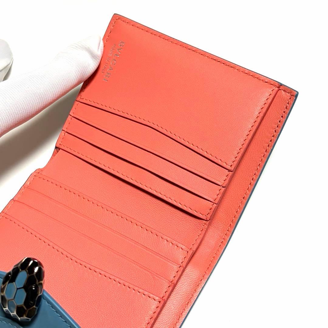 BVLGARI 三つ折り財布 セルペンティ フォーエバー レザー 美品 未使用