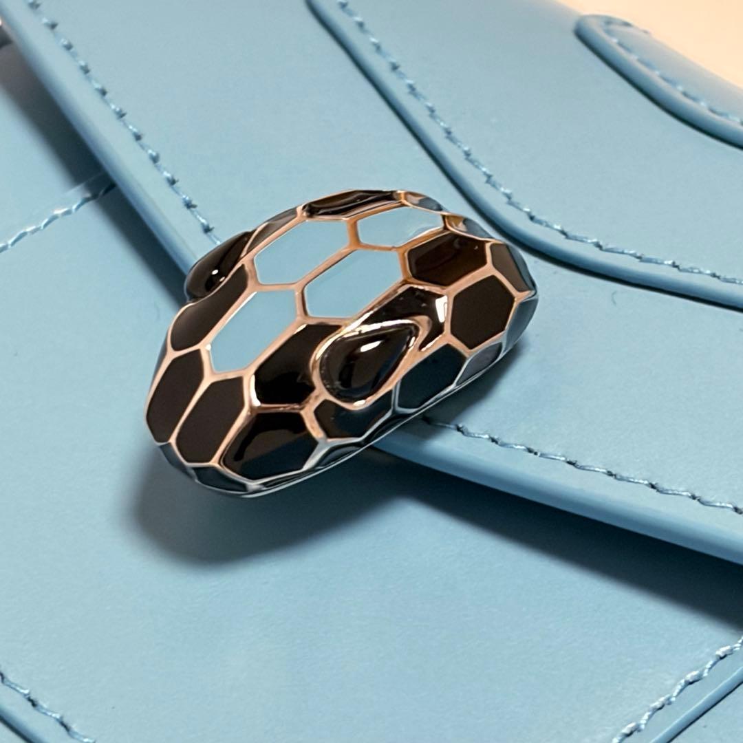 BVLGARI 三つ折り財布 セルペンティ フォーエバー レザー 美品 未使用