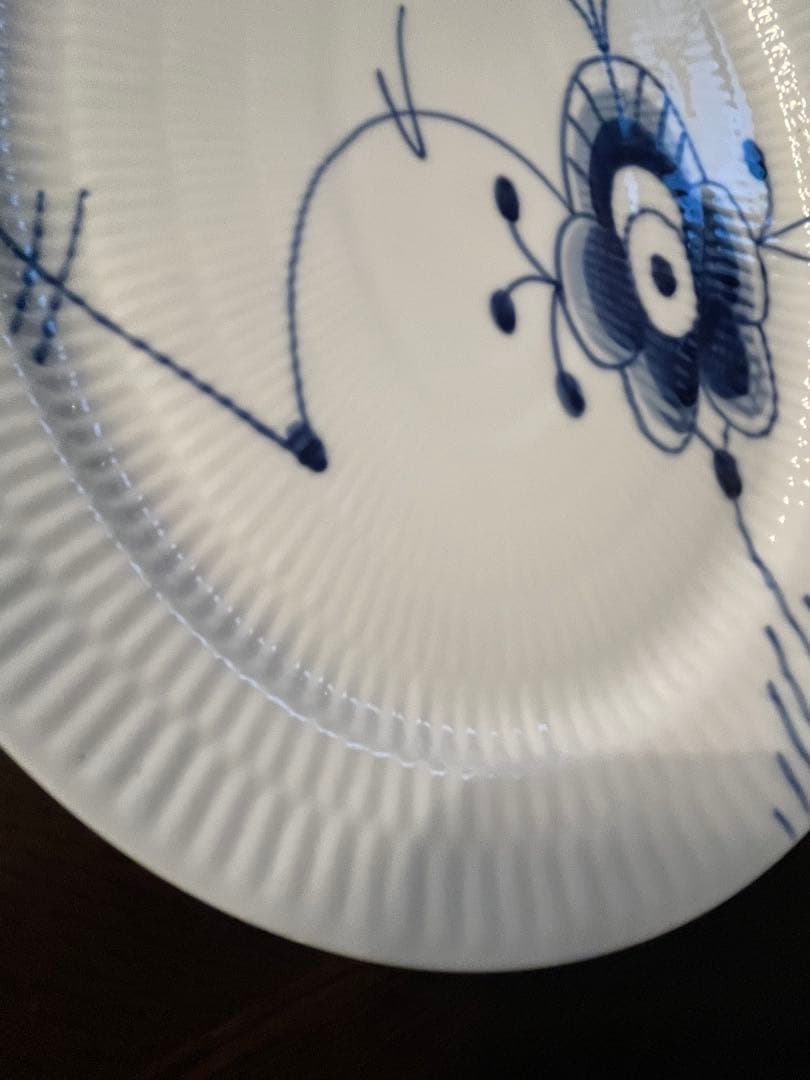 ロイヤルコペンハーゲン　ブルーフルーテッド メガ オーバル28 ディッシュ2枚