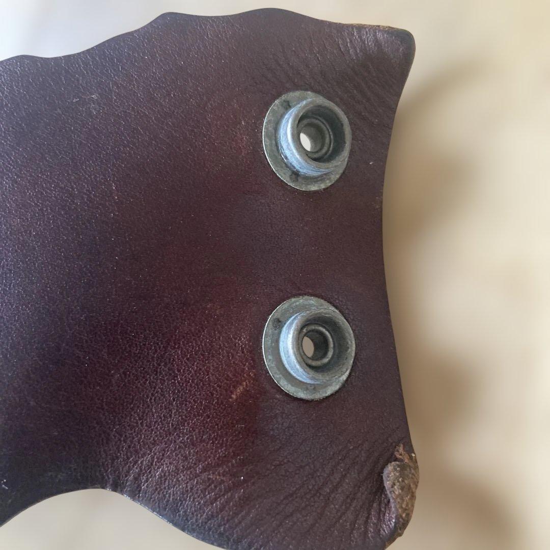 アンダーカバー　ダークブラウン レザー バングル