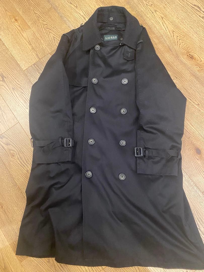 ラルフローレン　トレンチコート　黒