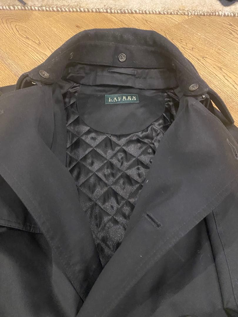 ラルフローレン　トレンチコート　黒