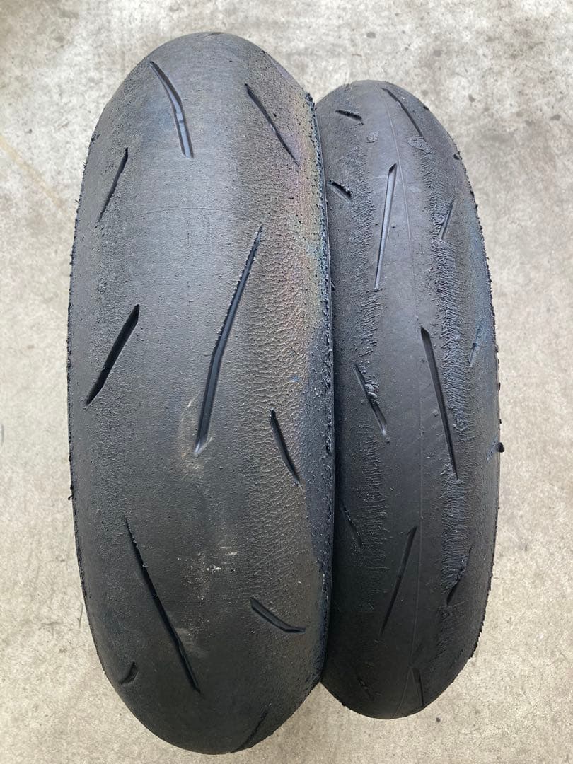 中古　ダンロップ　α13 sp H 前後　2023/24製　110/150-⑤