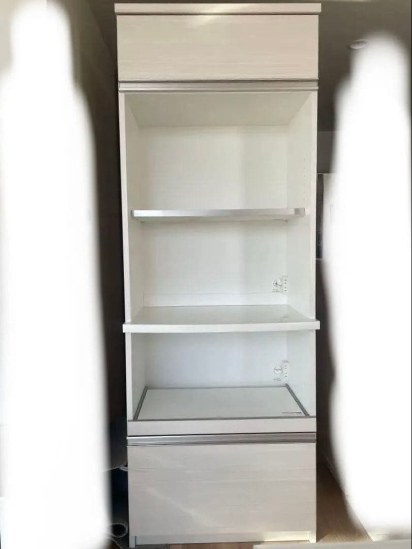 超美品　レンジボード ホワイト　トールタイプ　W70 送料18000円込