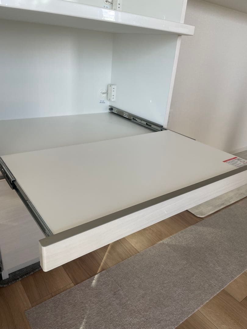 超美品　レンジボード ホワイト　トールタイプ　W70 送料18000円込