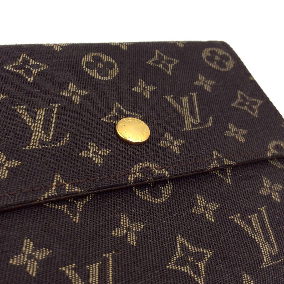 ルイヴィトン モノグラム ミニラン Wホック 三つ折り財布 正規品 新型