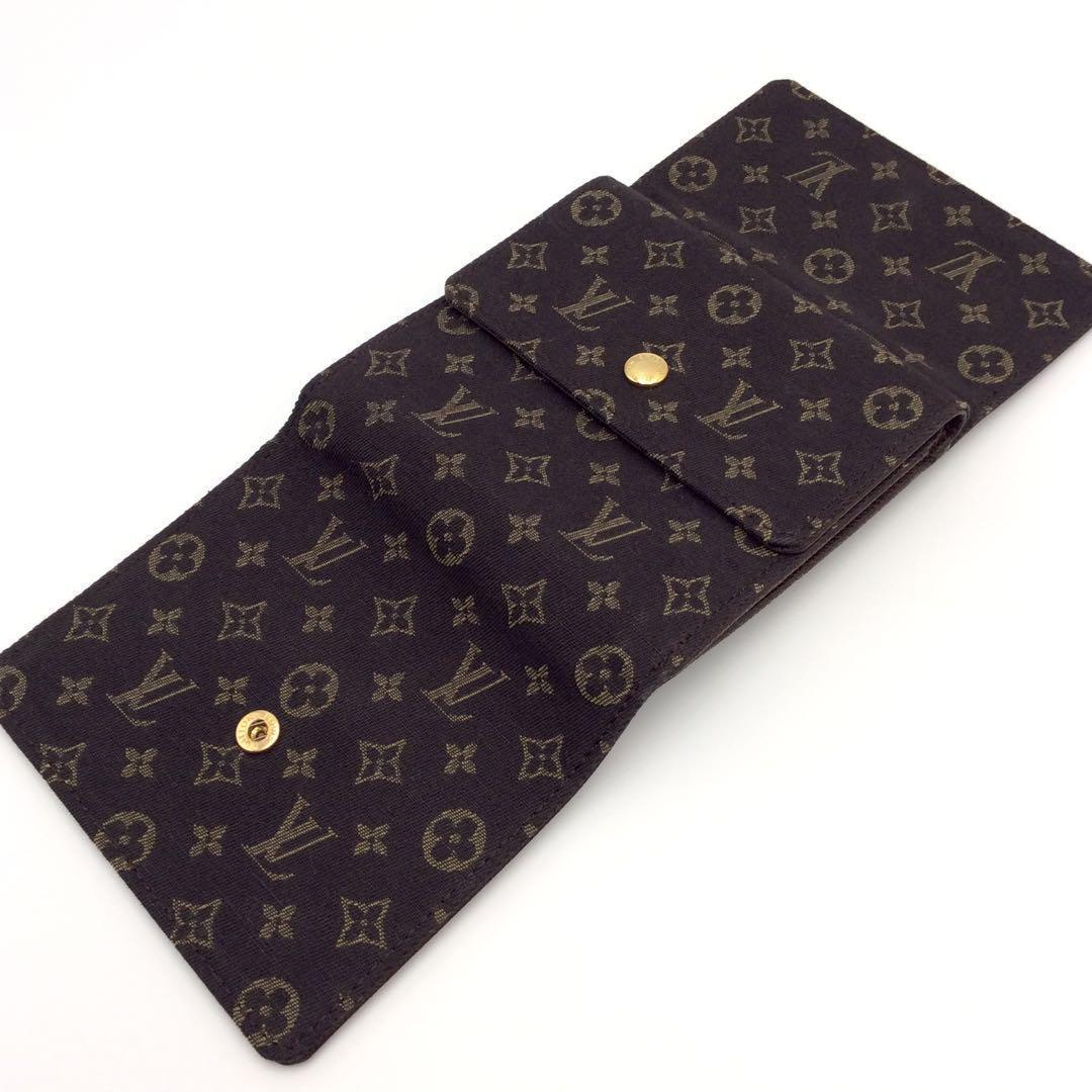 ルイヴィトン モノグラム ミニラン Wホック 三つ折り財布 正規品 新型