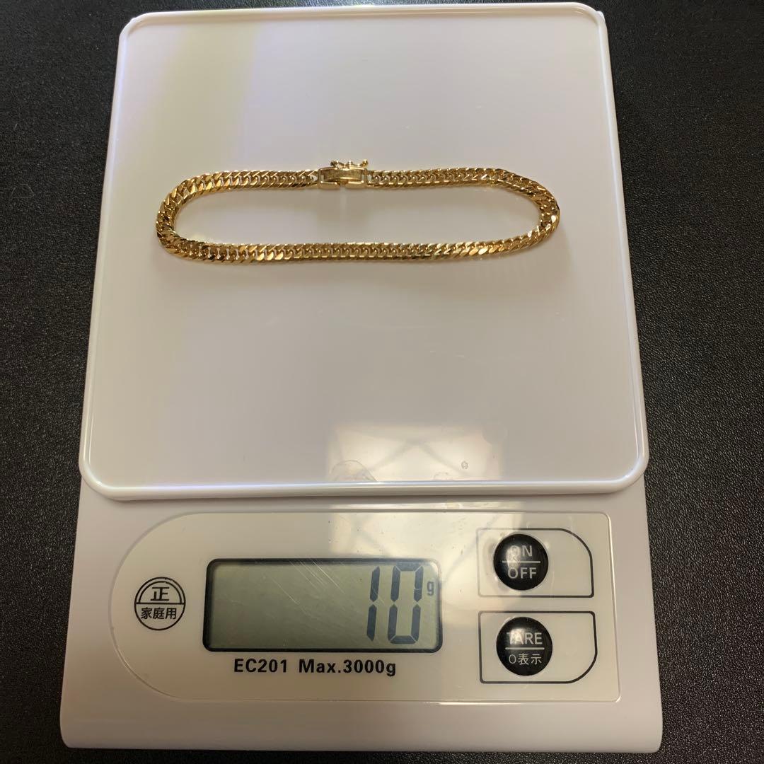 K18喜平 6面ダブルブレスレット　造幣局検定マーク刻印 新品