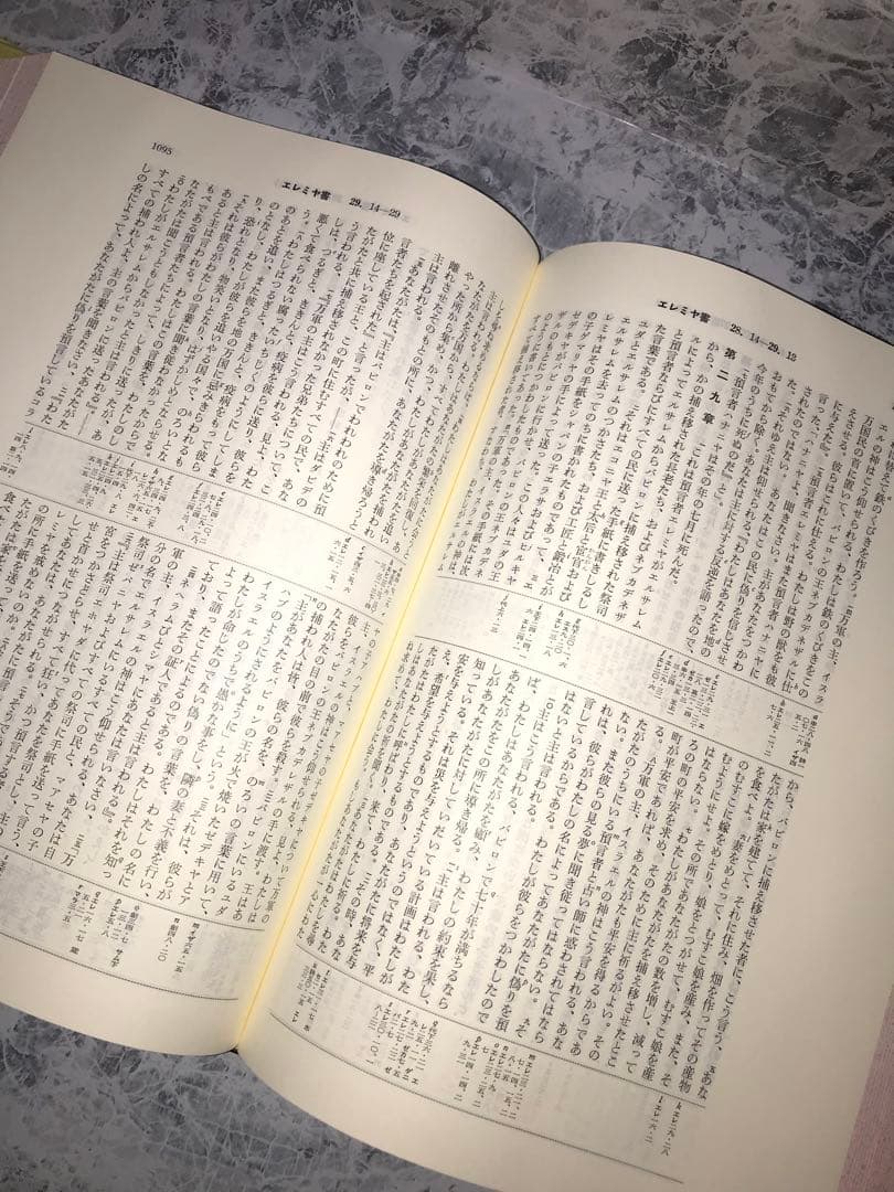 希少！豪華装丁聖書(日本聖書協会)〜外装ダメージあり、カバー以外の本自体は超美品