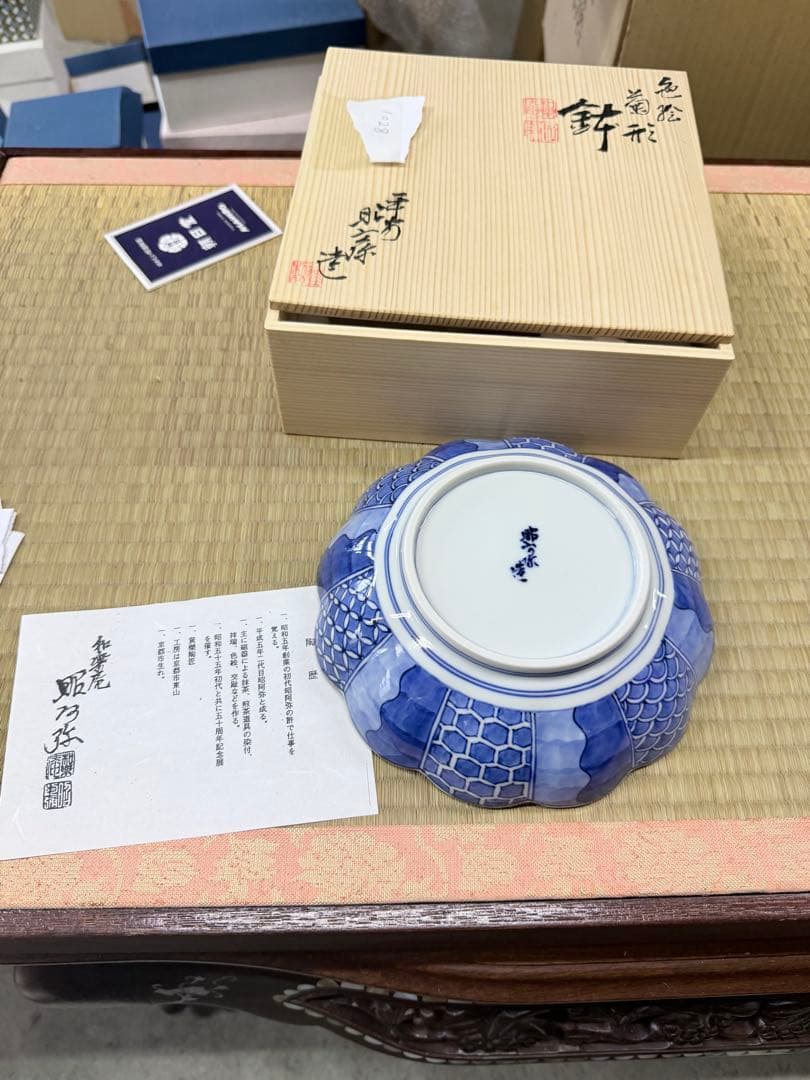 京焼・清水焼 高野昭阿弥　人物　木箱