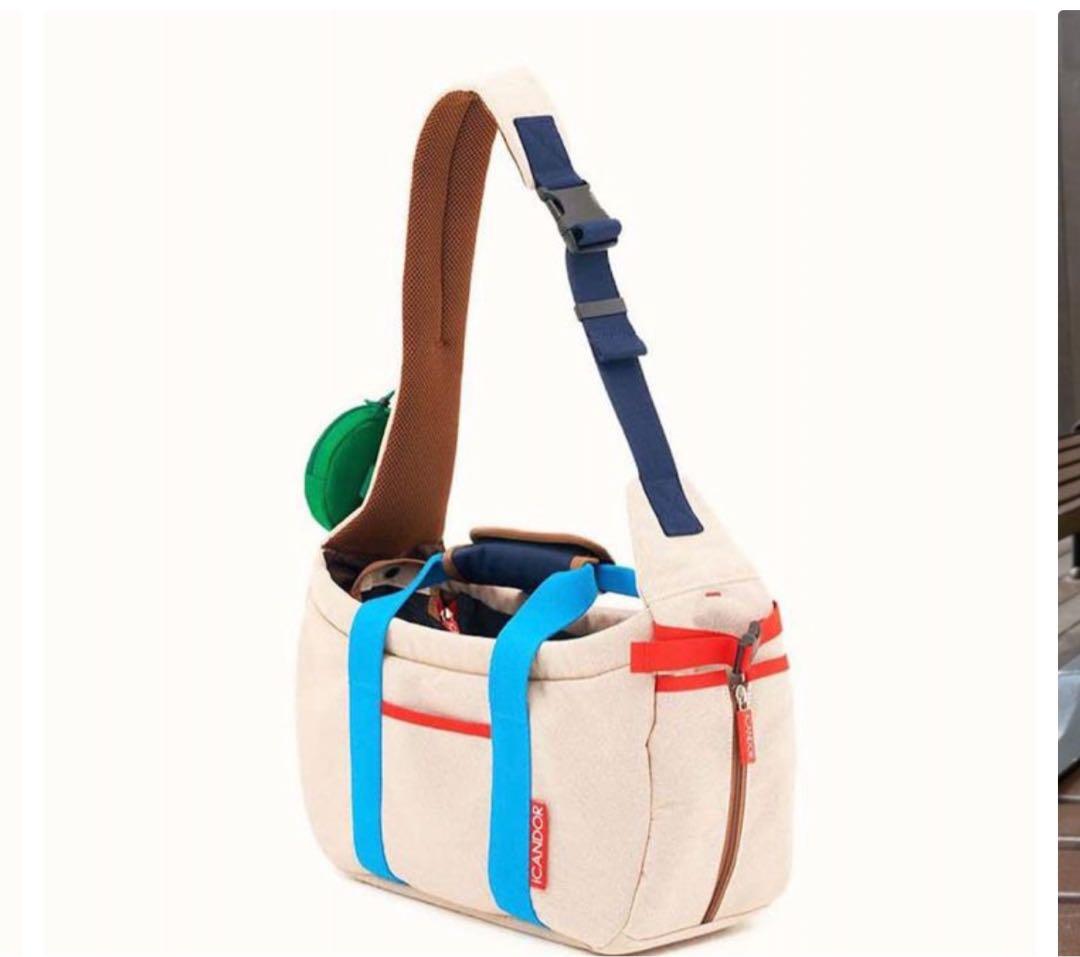 ICANDOR 小型犬キャリーバッグ ベージュ