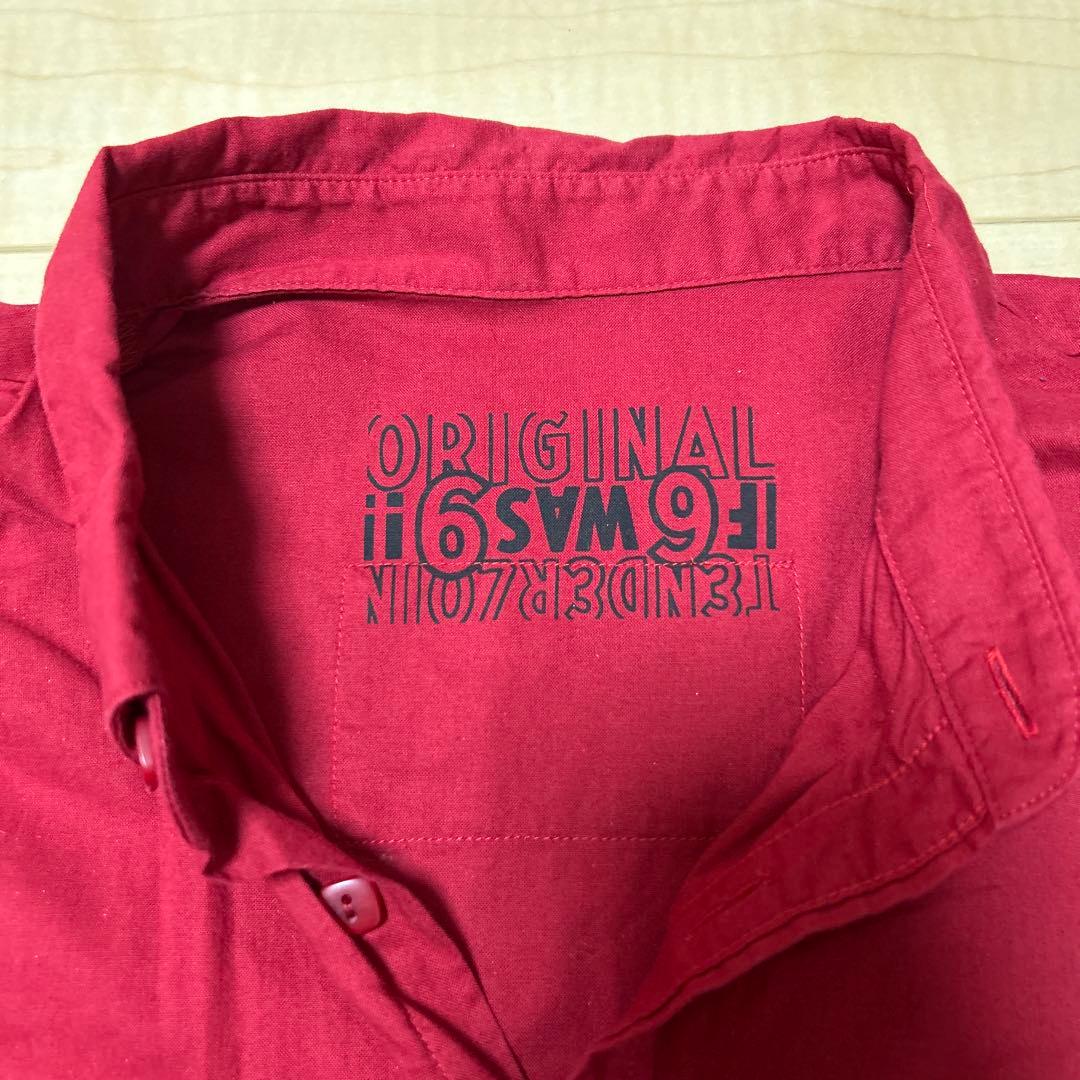 テンダーロイン6SWAG 赤 半袖シャツ ボタンダウン