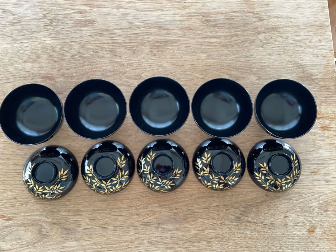 【美品】 山中塗り　吸物椀　セット