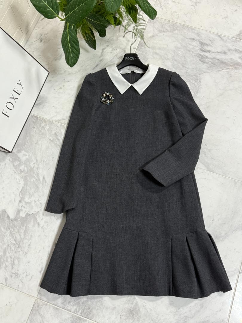 未使用級★FOXEY/フォクシー ワンピース プライベート ノアール 38