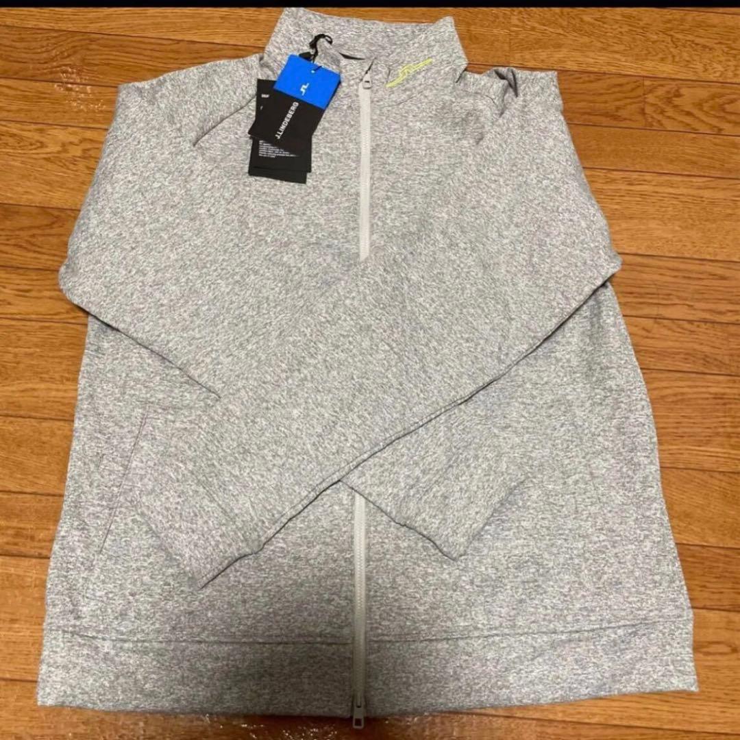 【新品】J.LINDEBERG ジェイリンドバーググレー ジップアップジャケット