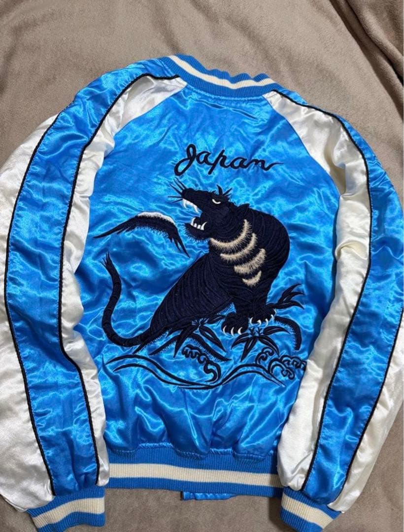 GUMU vintage 虎 鷲 日本限定 スカジャン サテン unisex