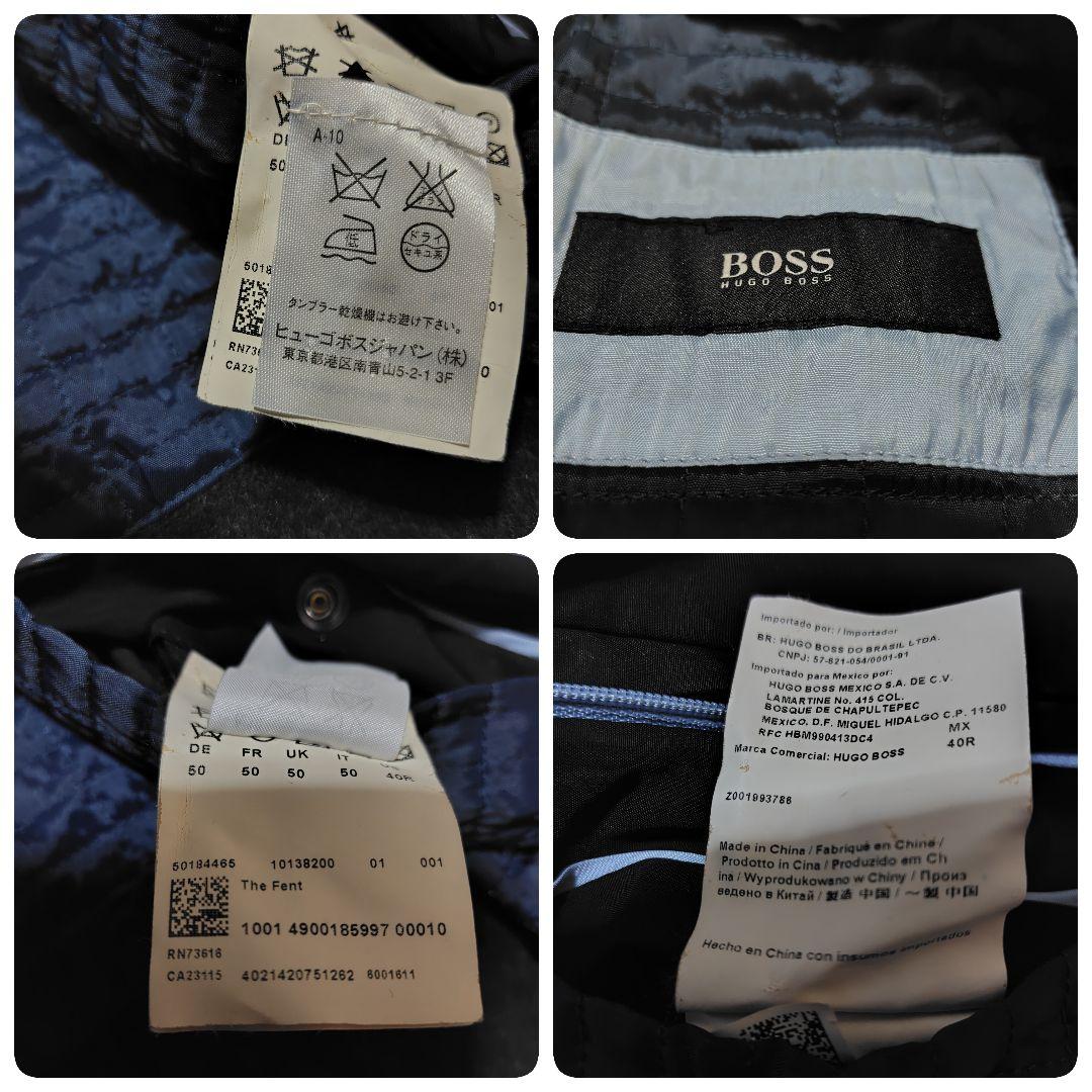 HUGO BOSS ヒューゴ・ボス　ブラック コート 40R