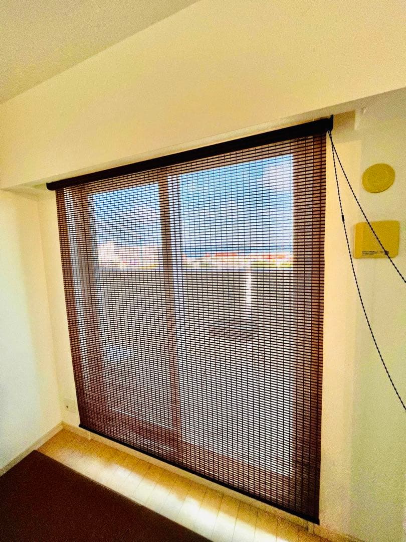 竹製ロールブラインド 幅160cm 高さ215cm