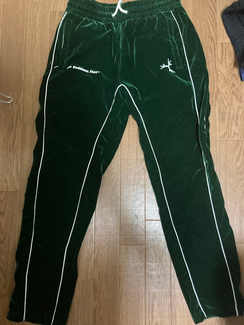 groovy ベロア パンツ グリーン