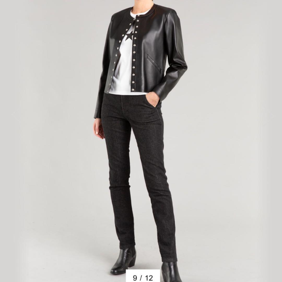 yukichaa　アニエスベー ラムスキン カーディガン プレッション