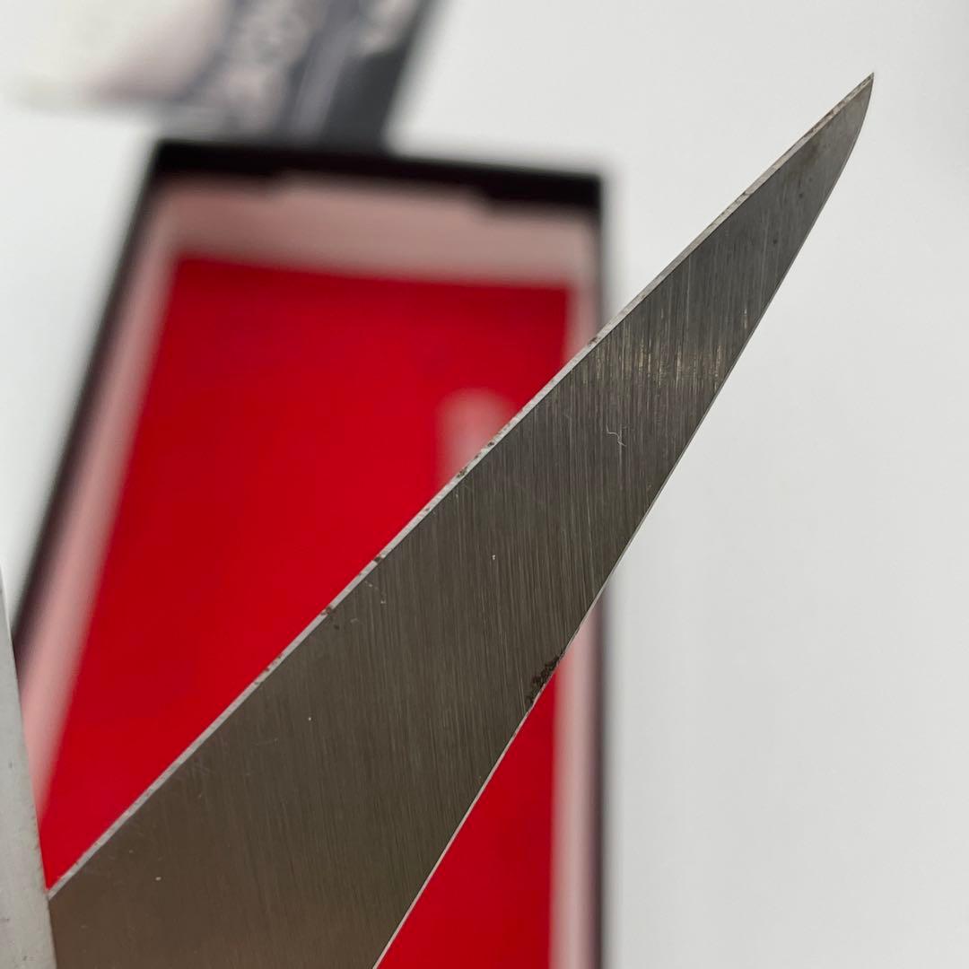 【M38】本革巻　おの義刃物　双刃型　両刃芽切鋏　8インチ　剪定鋏