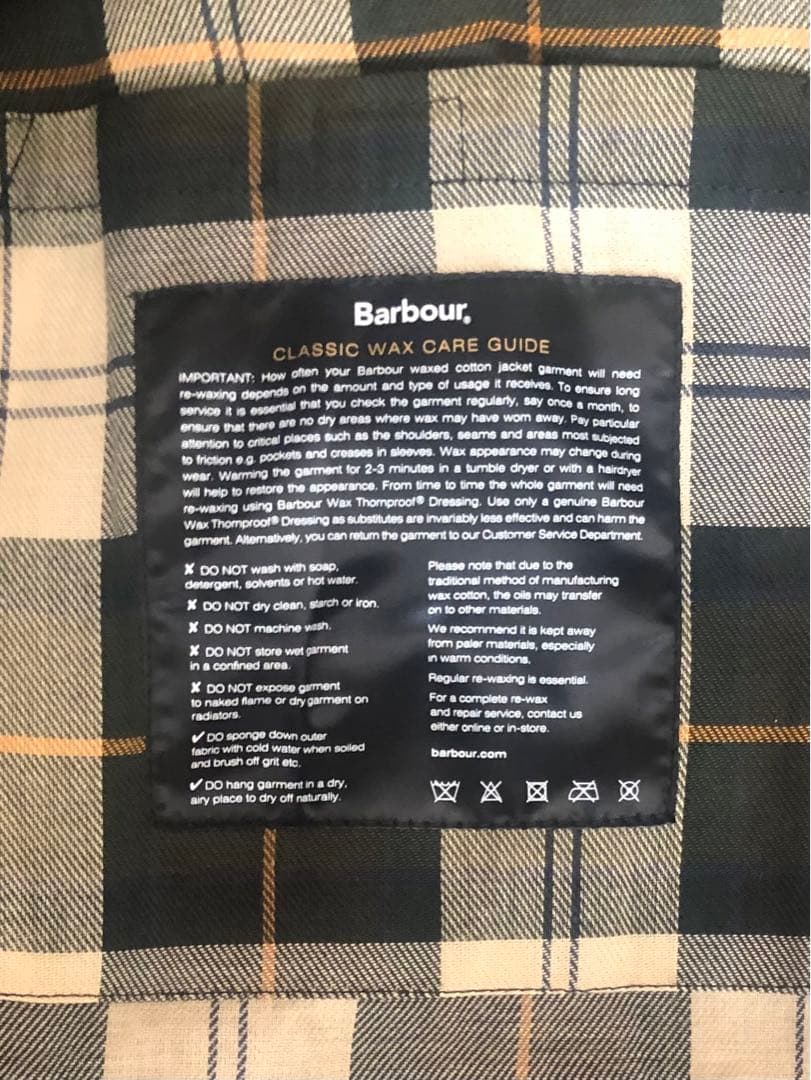 【わっきー様】Barbour BORDER JACKET SIZE 38