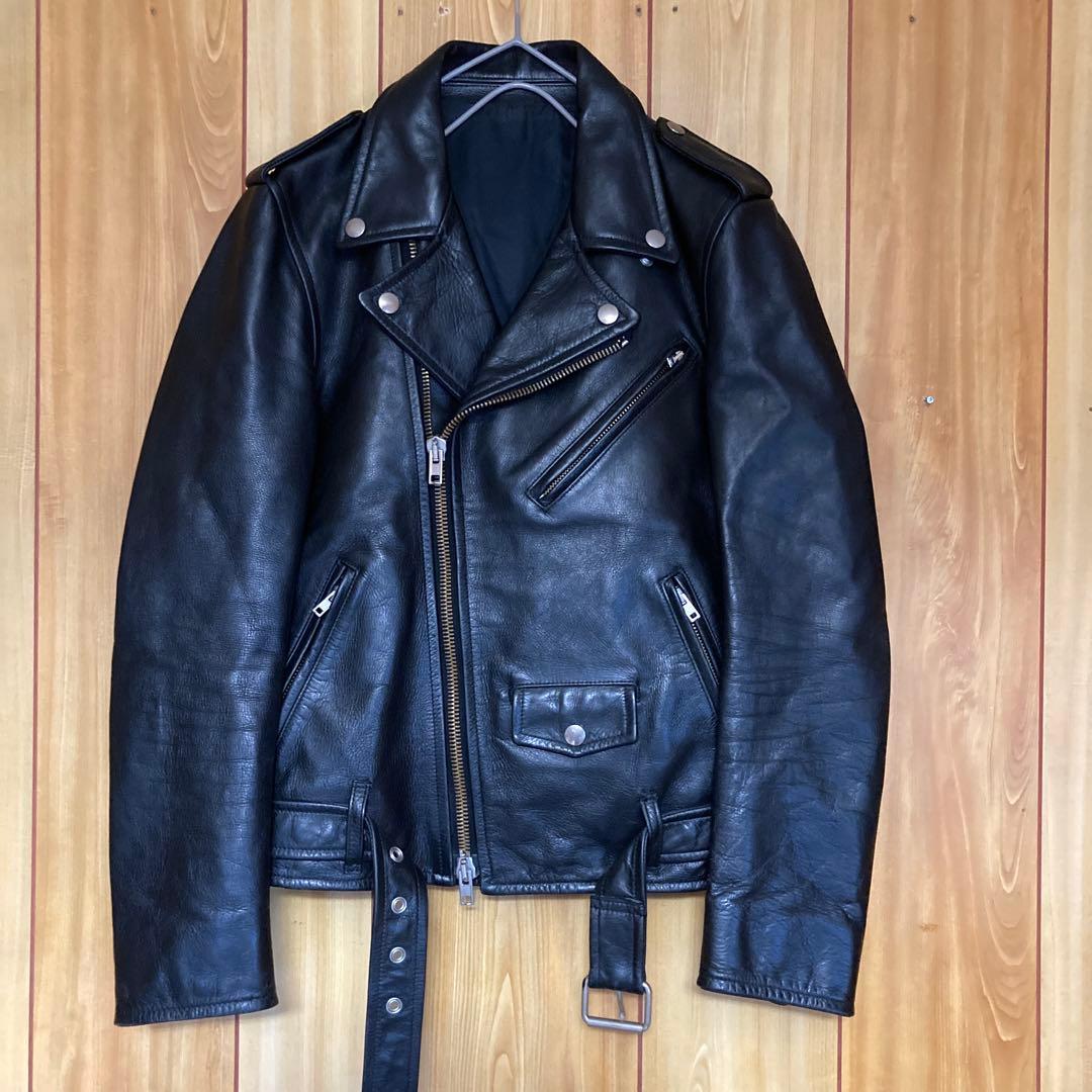 Lithium Homme リチウムオム　 レザー　ダブルライダース 42