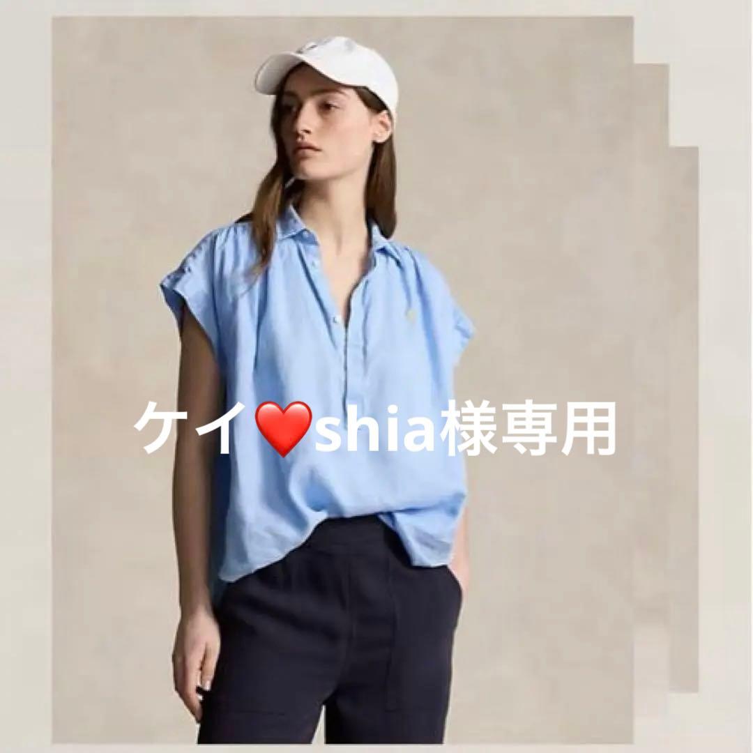 美品✨24SS ポロラルフローレン　リネンポップオーバーシャツ