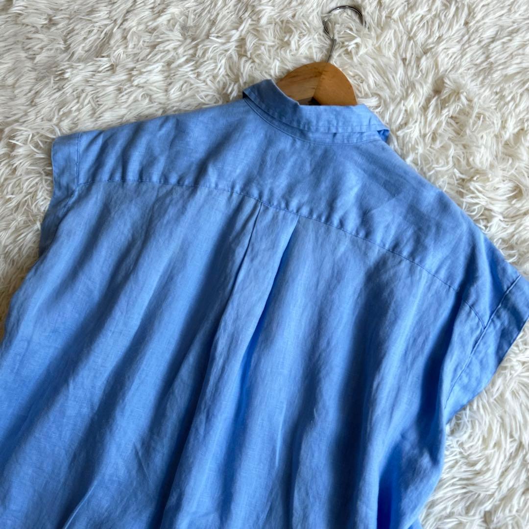 美品✨24SS ポロラルフローレン　リネンポップオーバーシャツ