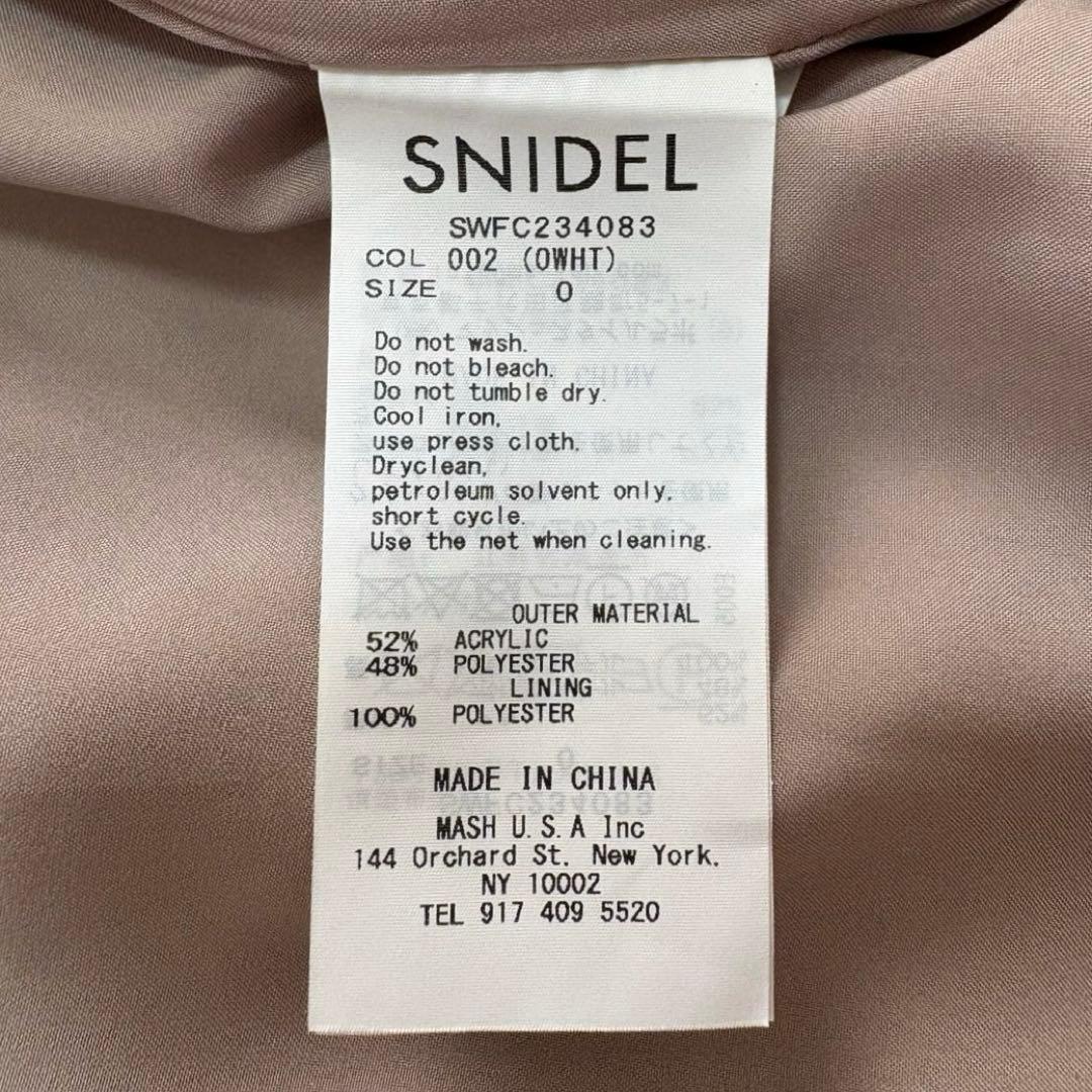 美品 snidelスナイデル ジャガード ミドルコート チェスターコート