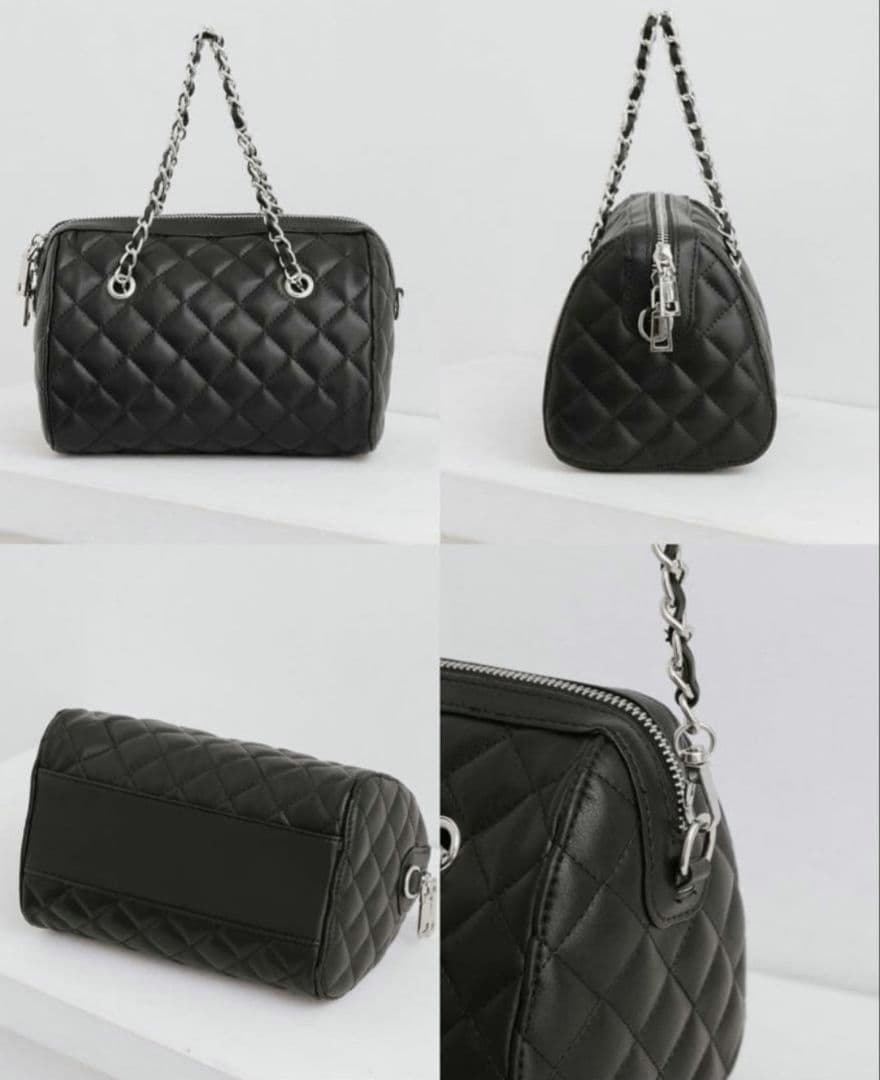 Darich ダーリッチ ノベルティ キルティングミニボストンバッグ