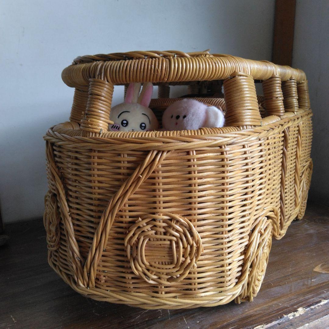 昭和レトロ　ミニ籐 バス インテリア　雑貨　コレクション