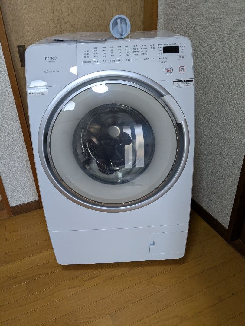 ドラム式洗濯乾燥機RORO YWM-YV90N　たのメル便送料無料　動作確認済み