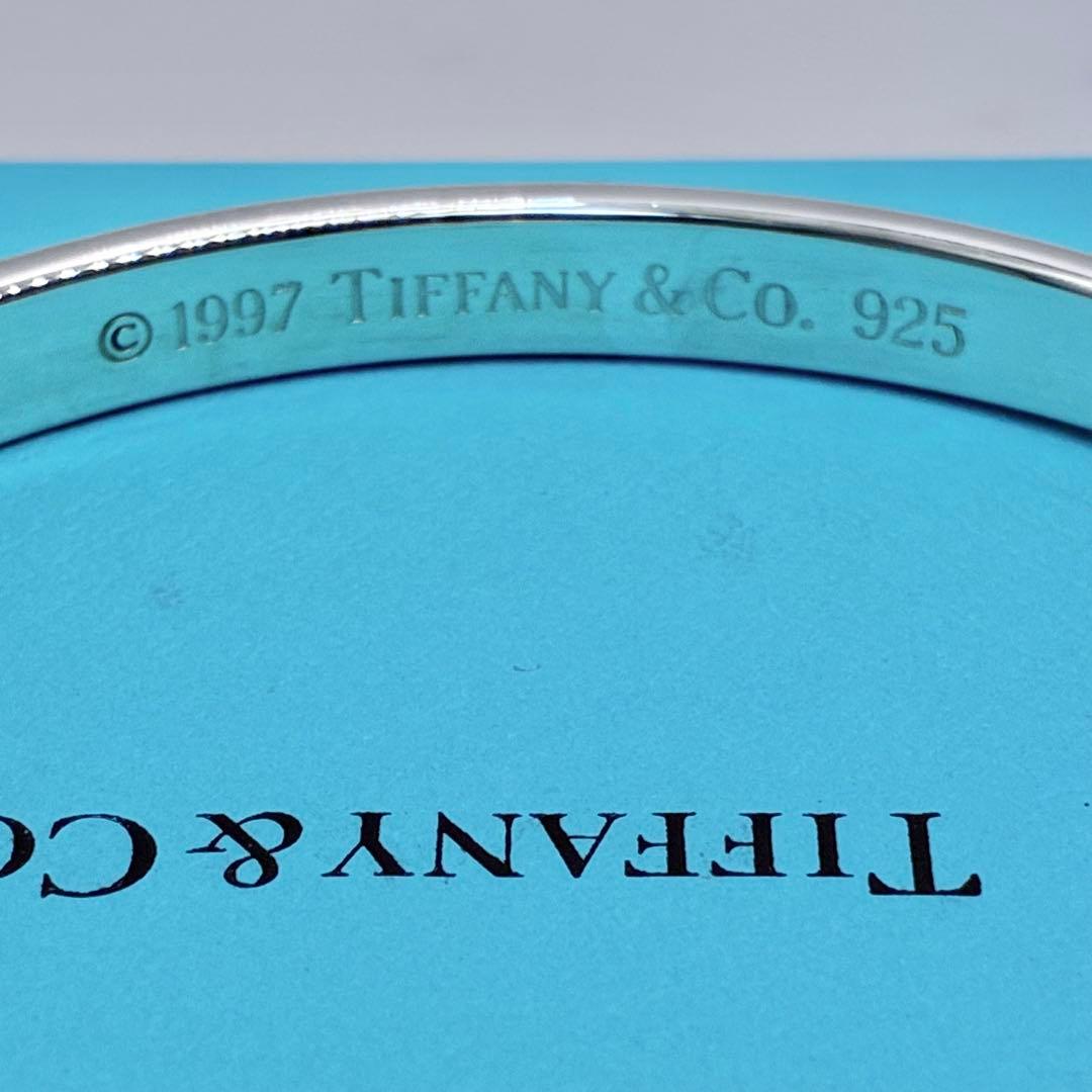 【極美品】ティファニー 1837 ナロー バングル ブレスレット　腕周り19cm